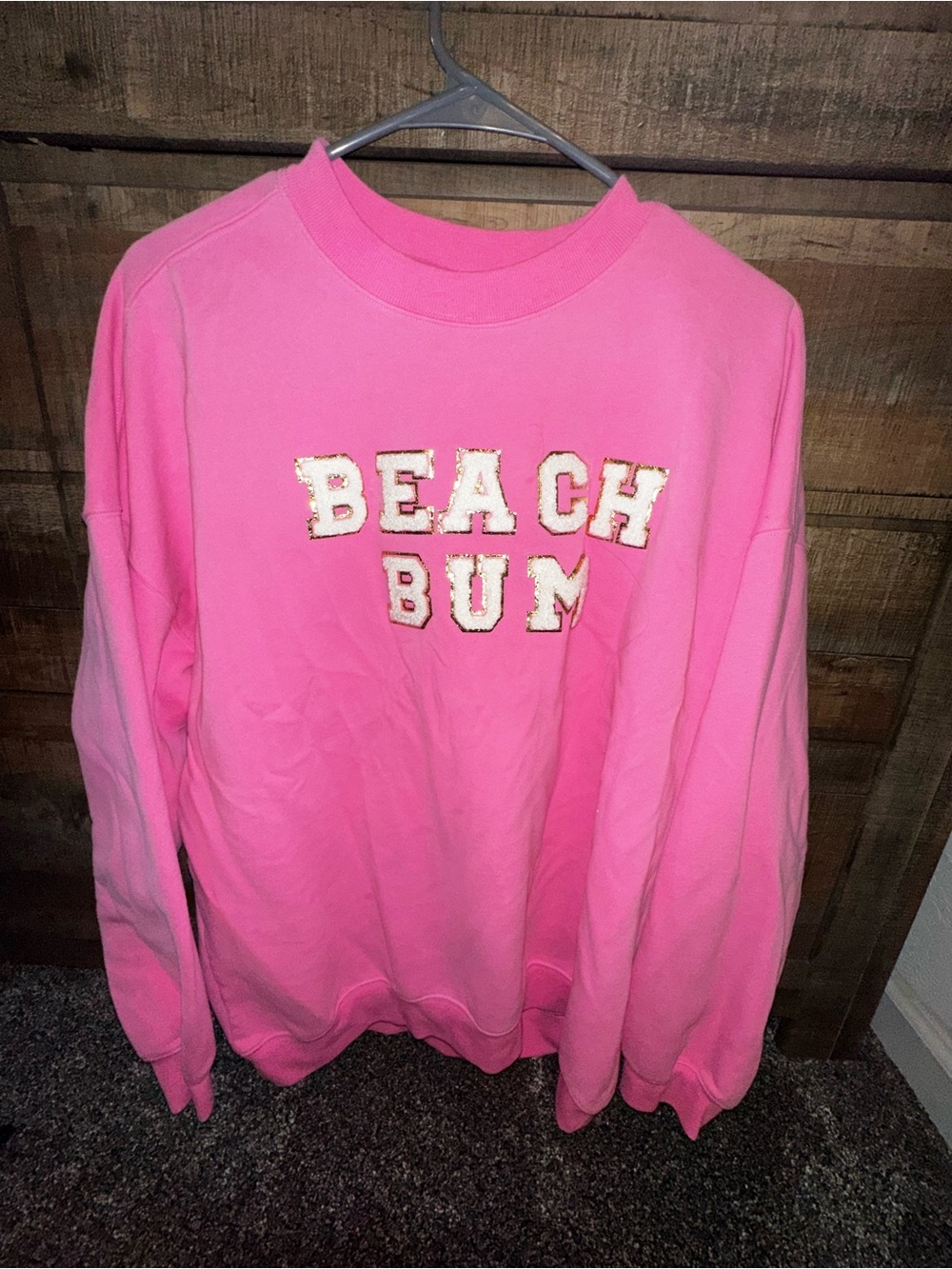 Pink Lily Hot Pink Crewneck Pullover
